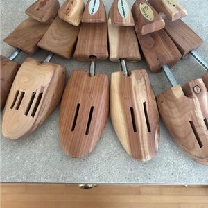 Allen Edmonds Cedar Shoe Trees in Natural Wood Tones lot of 3 pairs size small